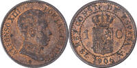 Spanien Centimo Münze, Alfonso XIII, Madrid, SS, Bronze, KM:726 -