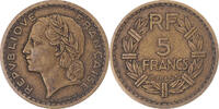 Frankreich 5 Francs Münze, Lavrillier, Paris, SS, Aluminum-Bronze -