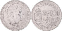 Rumänien 25000 Lei Münze, Mihai I, Bucarest, SS, Silber, KM:70 -