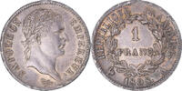 Frankreich Franc Münze, Napoleon I, Paris, SS+, Silber, KM:682.1 -