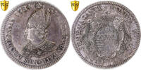 Hochstift Lüttich Patagon Sede Vacante, Liege, Silber, PCGS, Cleaned -