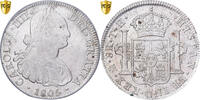 Mexiko 8 Reales Münze, Charles IV, Mexico City, PCGS, VZ+ -