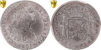 Mexiko 8 Reales Münze, Charles IV, Mexico City, PCGS, Cleaned Au -