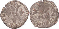 Frankreich Liard à la Croix du Saint-Esprit Münze, Henri III, Berre -