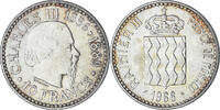 Monaco 10 Francs Münze, Rainier III, Monnaie de Paris, VZ+, Silber -