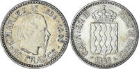 Monaco 10 Francs Münze, Rainier III, Monnaie de Paris, VZ+, Silber -