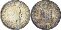 Monaco 10 Francs Münze, Rainier III, Monnaie de Paris, UNZ+, Silber -