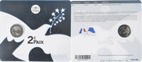 Frankreich 2 Euro Paix, Monnaie de Paris, BU, STGL, Bi-Metallic -