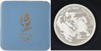 Frankreich 100 Francs Münze, 1992 Olympics, Albertville, Hockey, MDP -