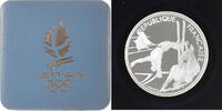 Frankreich 100 Francs Münze, 1992 Olympics, Albertville, Figure skating -