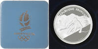 Frankreich 100 Francs Münze, 1992 Olympics, Albertville, Alpine Skiing -