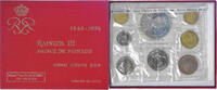Monaco Coffret 10 c. à 50 frs. Münze, Rainier III, Monnaie de Paris -
