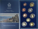 San Marino Coffret 1c. à 2€ Rome, BE, STGL -