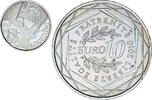 Frankreich 10 Euro Aquitaine, Monnaie de Paris, UNZ, Silber, KM:1645 -