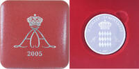 Monaco Medaille Prince Albert II, BE, STGL, Silber -