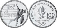 Frankreich 100 Francs Albertville - Patinage de vitesse, Monnaie de -