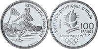 Frankreich 100 Francs Albertville - Patinage artistique, Monnaie de -