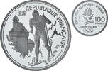Frankreich 100 Francs Albertville - Ski de fond, Monnaie de Paris, BE -