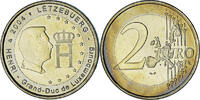 Luxemburg 2 Euro Henri, Utrecht, UNZ+, Bi-Metallic -