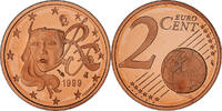 Frankreich 2 Euro Cent Paris, BE, STGL, Copper Plated Steel, KM:1283 -