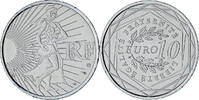 Frankreich 10 Euro Semeuse, Monnaie de Paris, UNZ+, Silber -