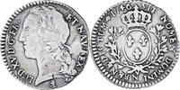 Frankreich 1/10 Écu au bandeau Louis XV, Montpellier, S+, Silber -