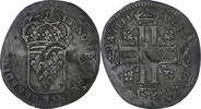 Frankreich Quinzain (Douzain contremarqué) Louis XIII, SS, Billon -