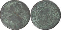 Frankreich Double Tournois Louis XIII, Rouen, S, Kupfer, Gadoury:11 -