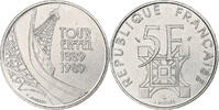 Frankreich 5 Francs Tour Eiffel, Monnaie de Paris, SS+, Copper-nickel -