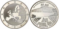 Frankreich 1-1/2 Euro Parlement européen, Monnaie de Paris, BE, STGL -