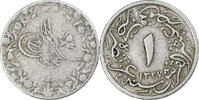 Ägypten 1/10 Qirsh Mehmed V, Heaton, SS, Kupfer-Nickel, KM:302 -