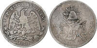 Mexiko 50 Centavos Zacatecas, S, Silber, KM:407.8 -