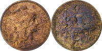 Frankreich 5 Centimes Daniel-Dupuis, Paris, SS, Bronze, KM:842 -