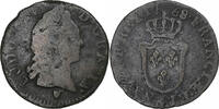 Frankreich 1/2 Sol d'Aix Louis XV, Aix, S, Kupfer, Gadoury:274 -