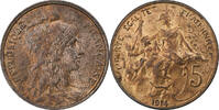 Frankreich 5 Centimes Daniel-Dupuis, Paris, Bronze, VZ, Gadoury:165 -
