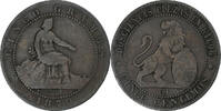 Spanien 5 Centimos Provisional Government, Kupfer, S, KM:662 -
