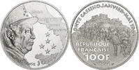 Frankreich 100 Francs Maréchal Juin, Monnaie de Paris, BE, Silber, VZ+ -