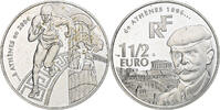 Frankreich 1 1/2 Euro JO 2004 d'Athènes, Monnaie de Paris, BE, VZ+ -