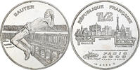 Frankreich 1 1/2 Euro Athlétisme, Sauter, Monnaie de Paris, BE, VZ+ -