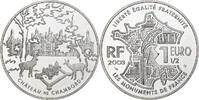Frankreich 1 1/2 Euro Château de Chambord, Monnaie de Paris, BE, VZ+ -