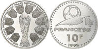Frankreich 10 Francs 1998 Monnaie de Paris Coupe du monde 98, Monnaie de Paris, BE, Silber VZ+