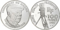 Frankreich 100 Francs Jean Renoir, Monnaie de Paris, BE, Silber, VZ+ -