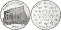 Frankreich 100 Francs / 15 Écus Parthénon, Monnaie de Paris, BE, VZ+ -