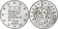 Frankreich 1 1/2 Euro présidence de l'UE, Monnaie de Paris, BE, VZ+ -