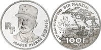 Frankreich 100 Francs Maréchal Koenig, Monnaie de Paris, BE, Silber -