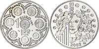 Frankreich 1 1/2 Euro Europa, Monnaie de Paris, BE, VZ+, Silber, KM:1301 -
