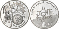 Frankreich 1 1/2 Euro Contre-la-montre, Monnaie de Paris, BE, VZ+ -
