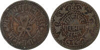 INDIA-BRITISH 1/4 Anna Princely state of Gwalior, Madho Rao, Kupfer, SS -