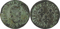 Frankreich Double Tournois Louis XIII, Bordeaux, Kupfer, SGE+, Gadoury:6 -
