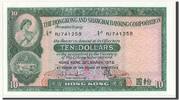 Hong Kong 10 Dollars Geldschein, UNZ- -